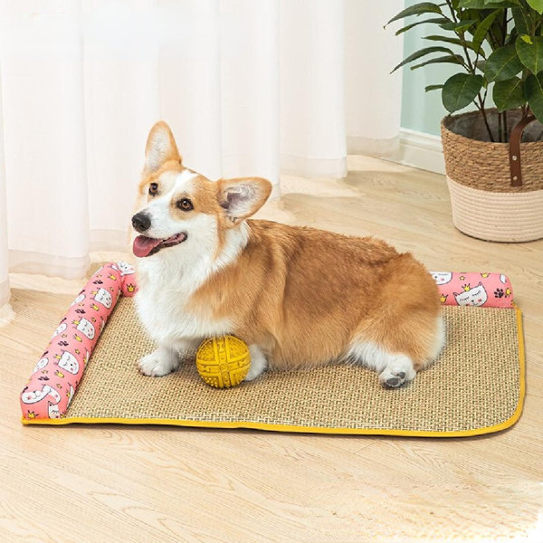 Dog Mat Summer Mat House Cat House Small Dog Four Seasons All Purpose Dog House Spring Summer Pet Supplies Teddy Corgi Dog Bed Cooling Pad Bite